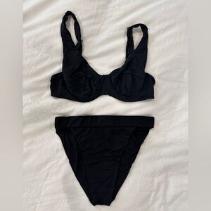 MYRA SWIM- Medium Top & Bottom Black
